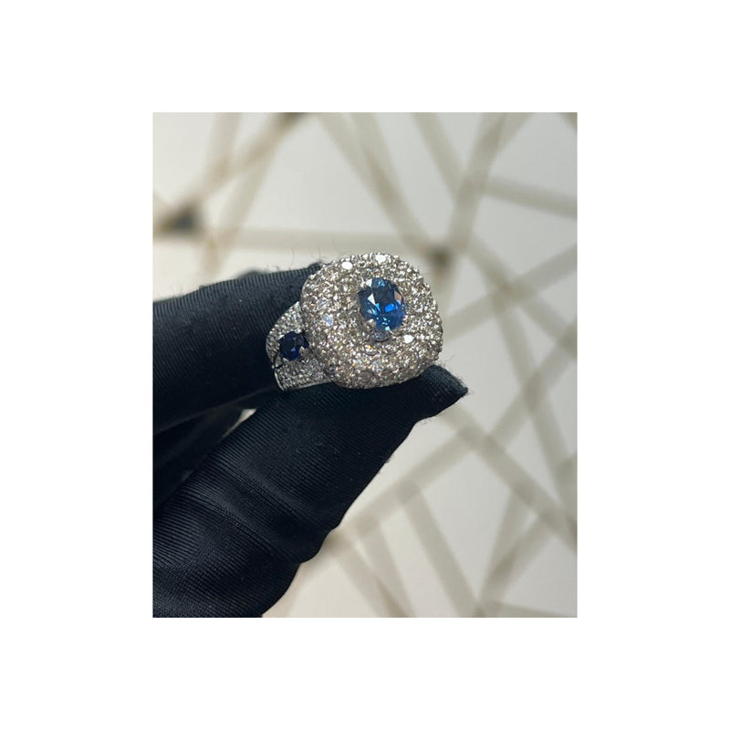 Sapphire and Diamond Ring