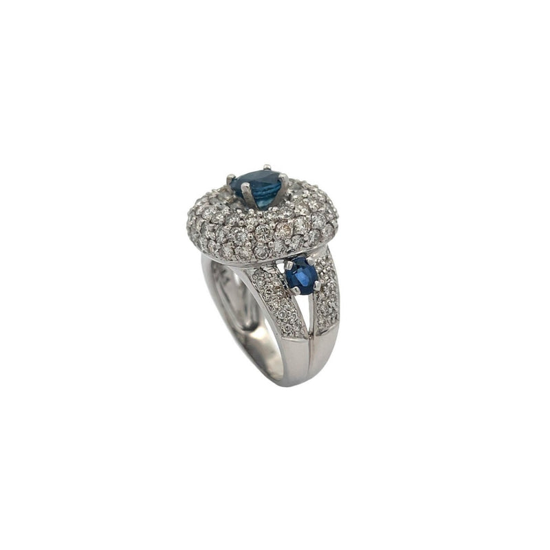 Sapphire and Diamond Ring