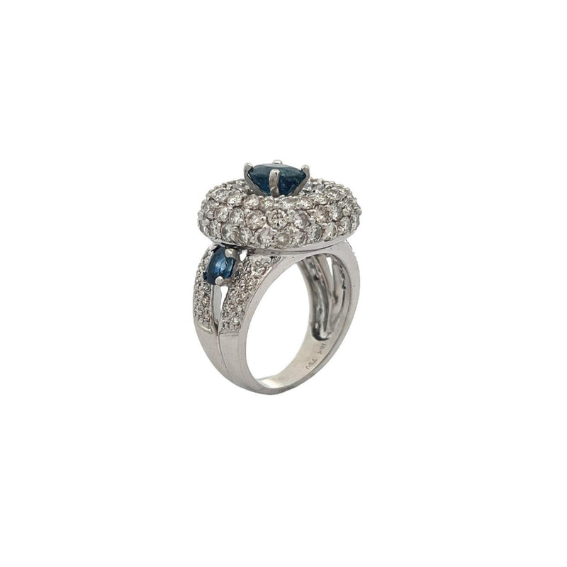 Sapphire and Diamond Ring