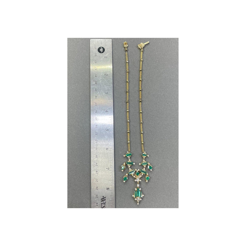 Emerald and Diamond Necklace