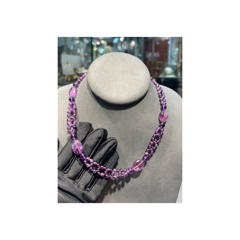 Amethyst Bead Necklace