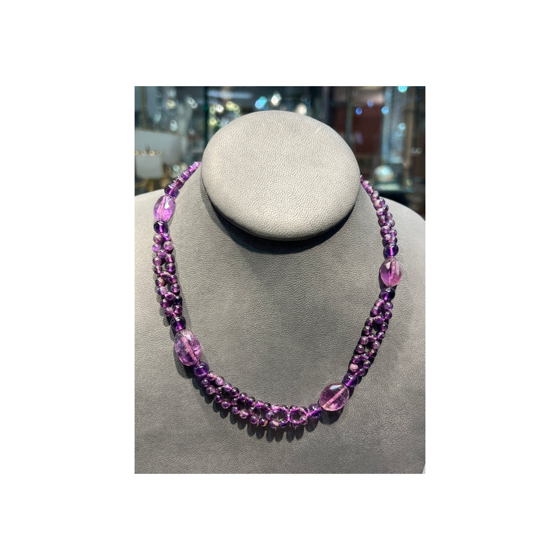 Amethyst Bead Necklace