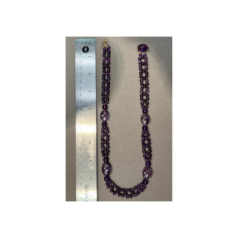 Amethyst Bead Necklace