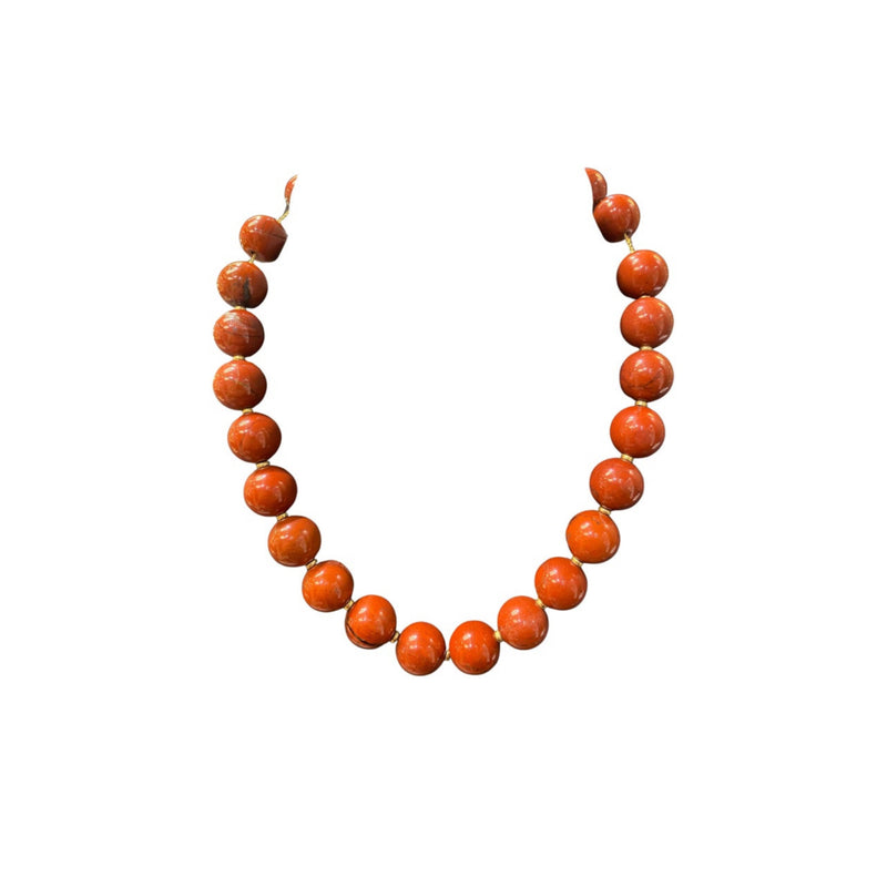 Carnelian Bead Necklace.