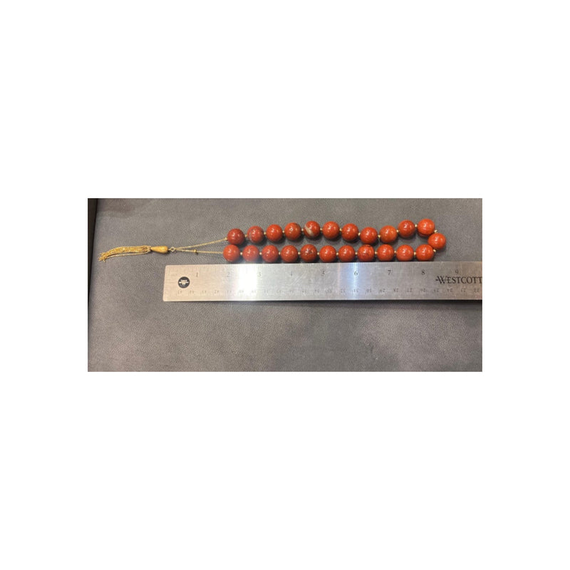 Carnelian Bead Necklace.