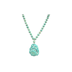 Turquoise Bead Pendant Necklace