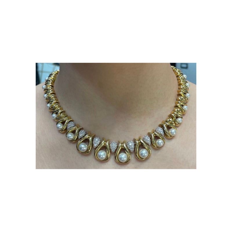 Pearl and Diamond Choker