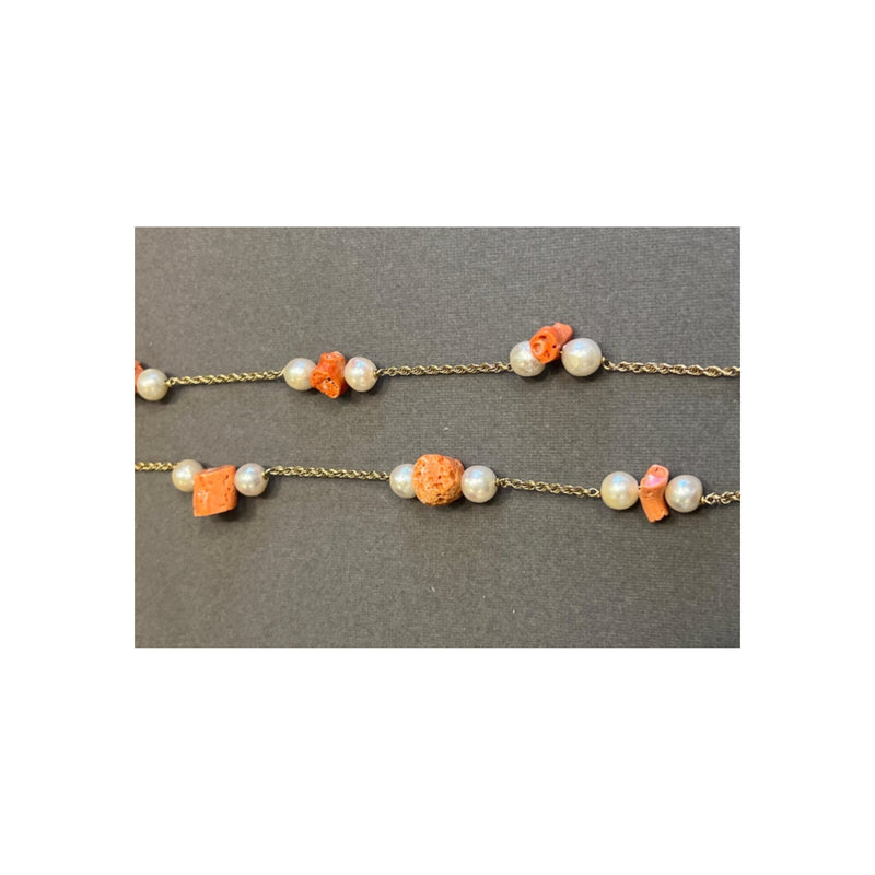 Pearl and Coral Necklace