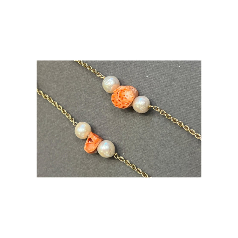 Pearl and Coral Necklace