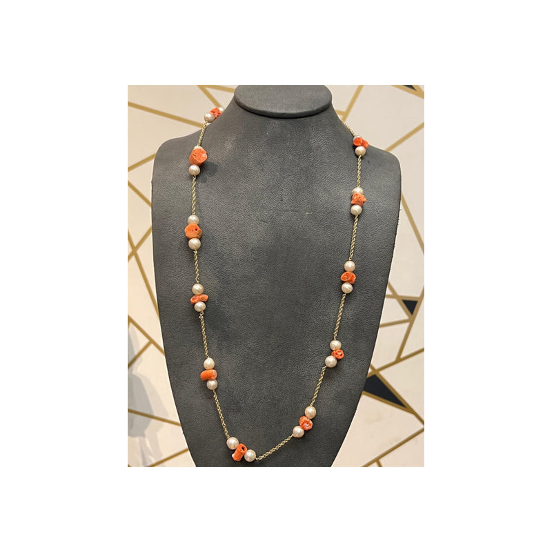 Pearl and Coral Necklace