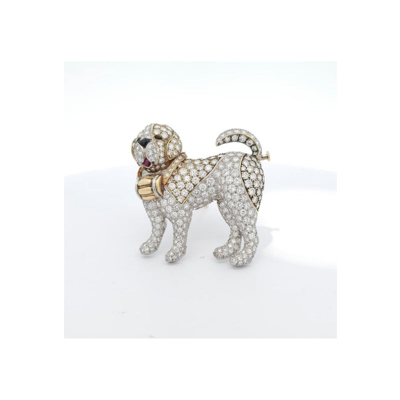 Van Cleef & Arpels Diamond Dog Brooch