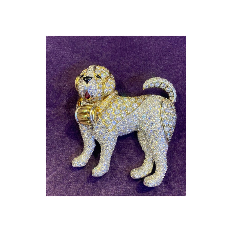 Van Cleef & Arpels Diamond Dog Brooch