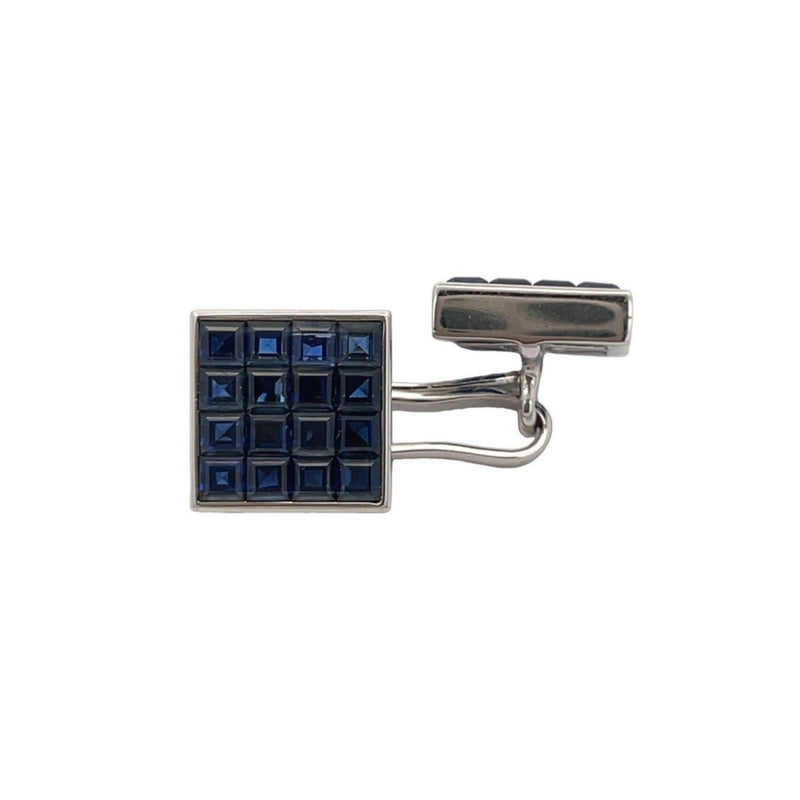 Van Cleef and Arpels Invisible Set Sapphire Cufflinks&nbsp;