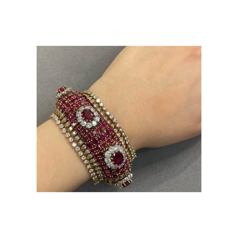 Harry Winston Ruby and Diamond Bracelet