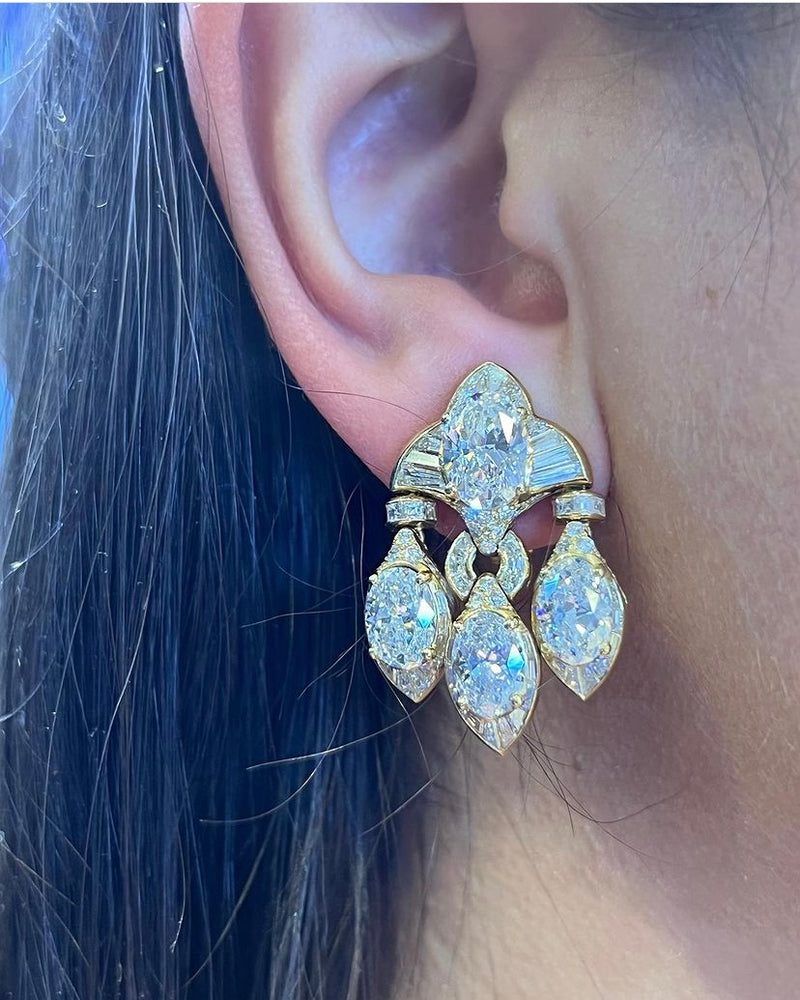 Bulgari Oval Diamond Earrings