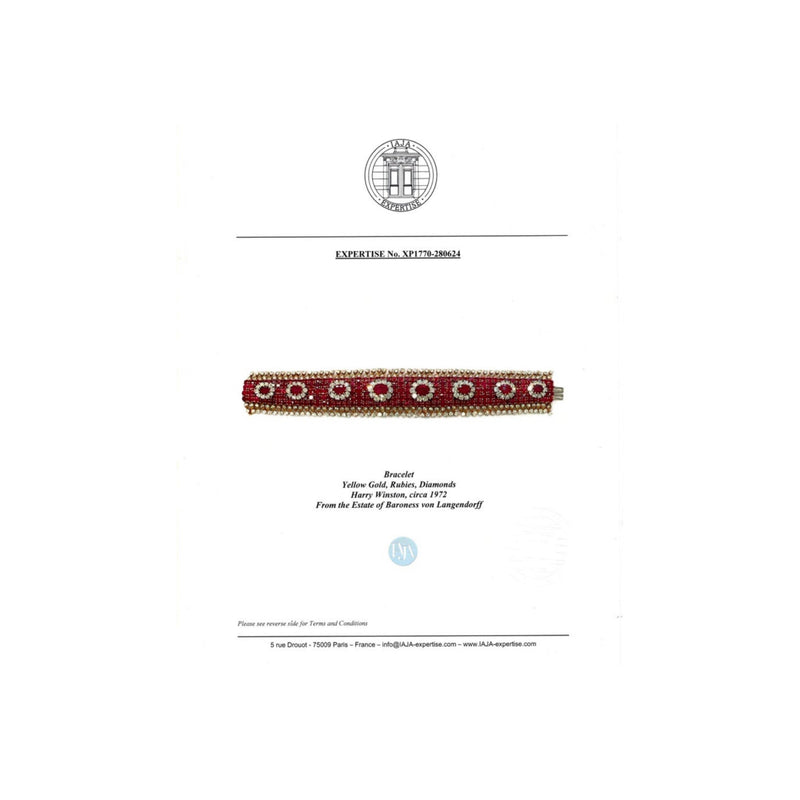 Harry Winston Ruby and Diamond Bracelet