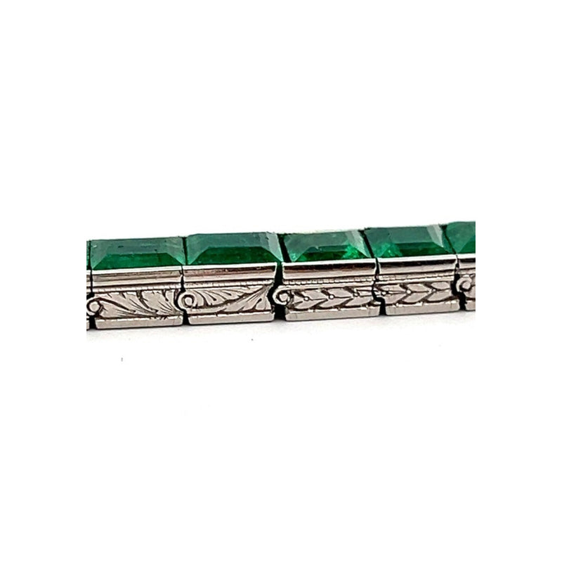 Oscar Heyman Brothers Art Deco Emerald Bracelet