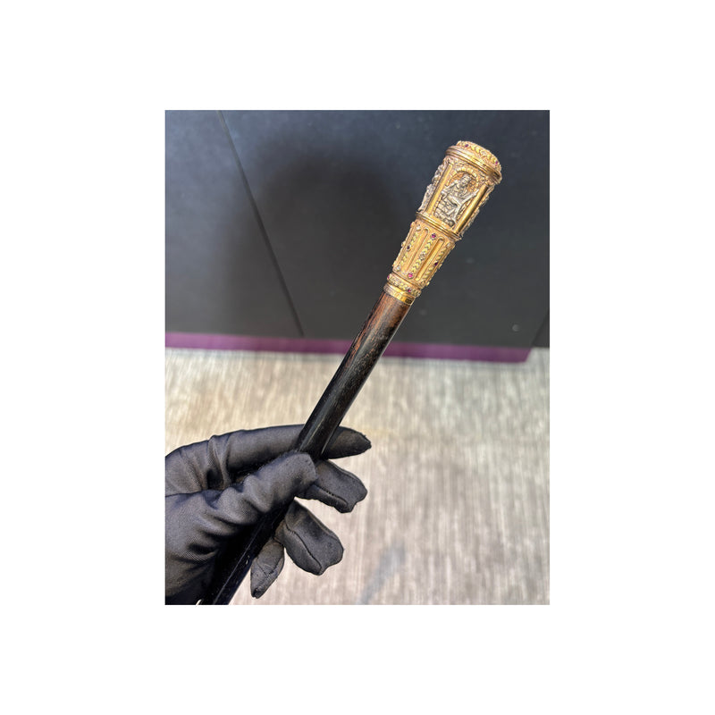 Froment Meurice Antique Diamond And Ruby Four Rivers Cane