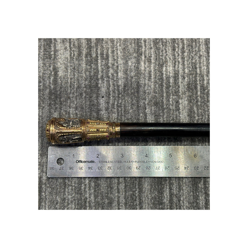 Froment Meurice Antique Diamond And Ruby Four Rivers Cane