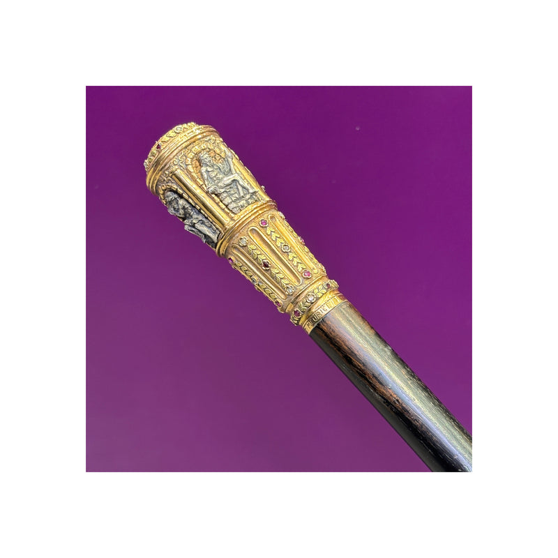Froment Meurice Antique Diamond And Ruby Four Rivers Cane