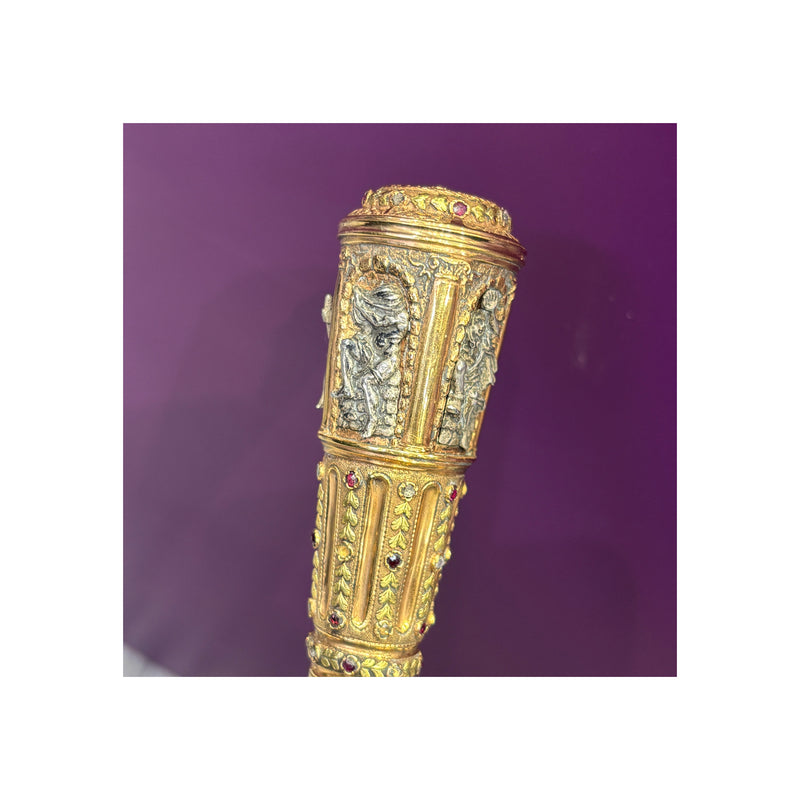 Froment Meurice Antique Diamond And Ruby Four Rivers Cane