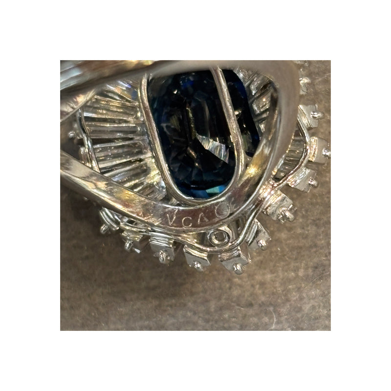 Van Cleef and Arpels Certified Natural Sapphire Ballerina Ring