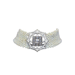 Pearl & Diamond Choker