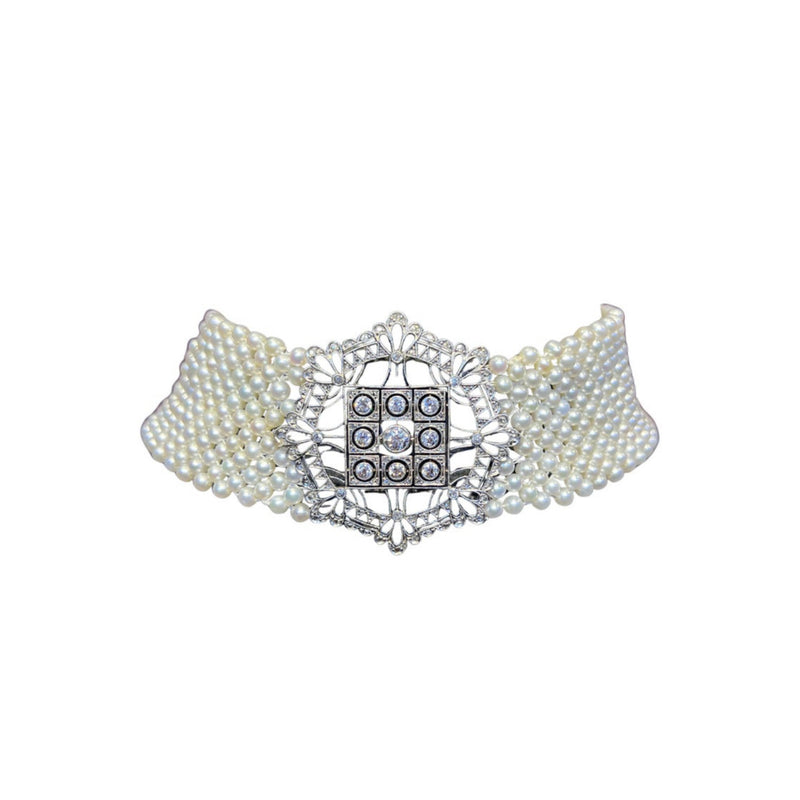 Pearl & Diamond Choker