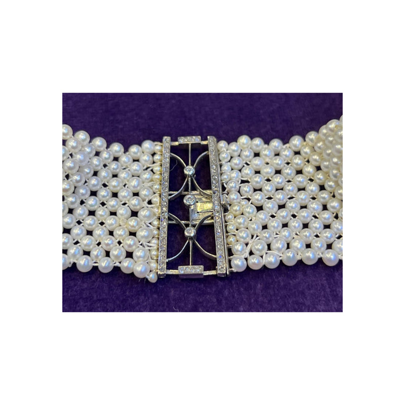 Pearl & Diamond Choker