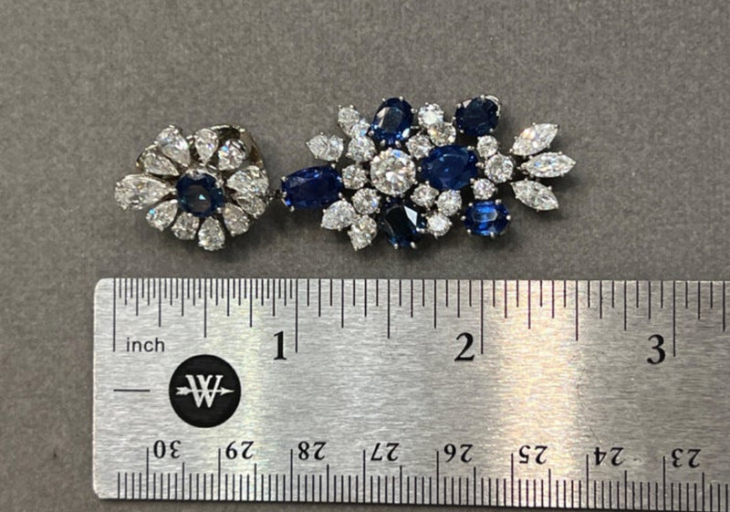 Van Cleef and Arpels Sapphire and Diamond Earrings