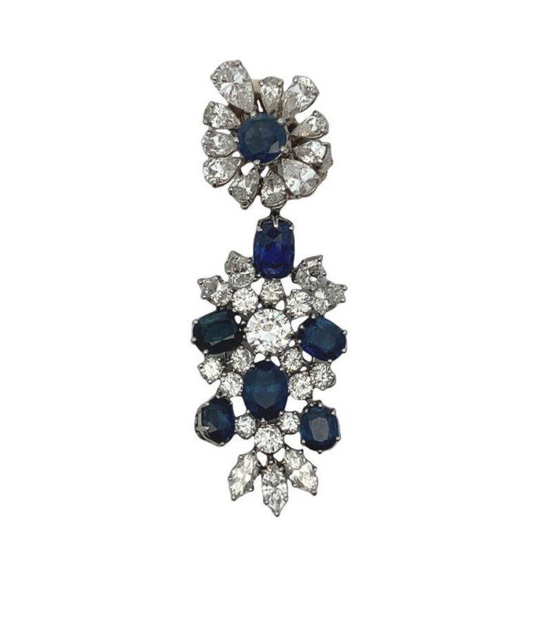 Van Cleef and Arpels Sapphire and Diamond Earrings