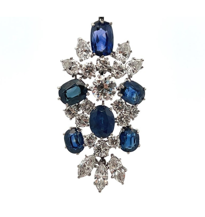 Van Cleef and Arpels Sapphire and Diamond Earrings