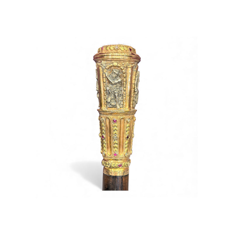 Froment Meurice Antique Diamond And Ruby Four Rivers Cane