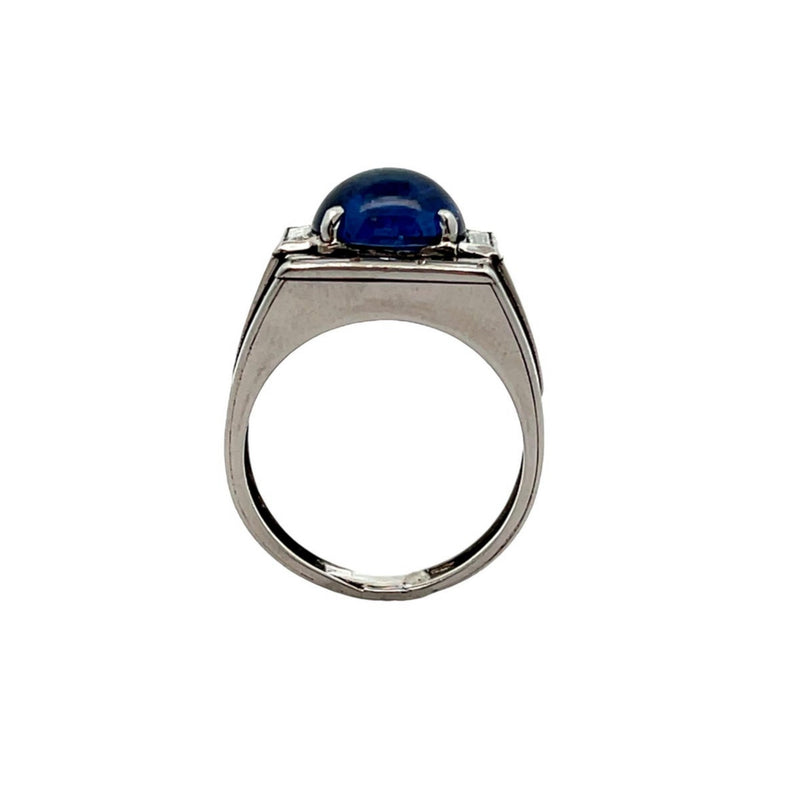 Men's Cabochon Sapphire Ring