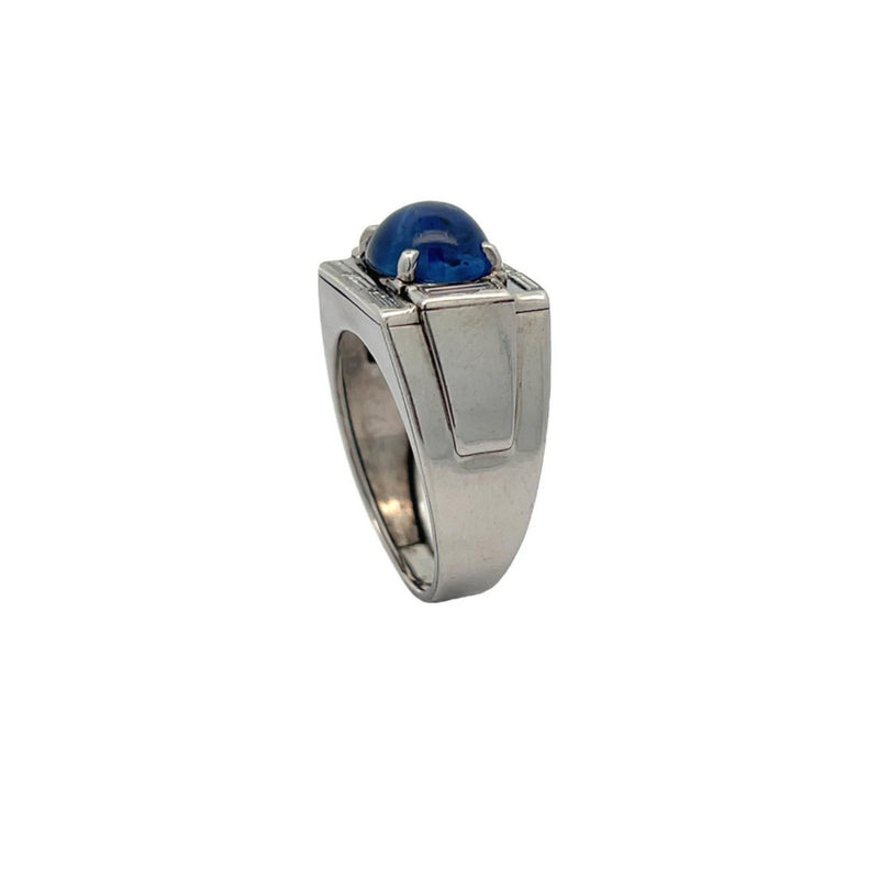 Men's Cabochon Sapphire Ring