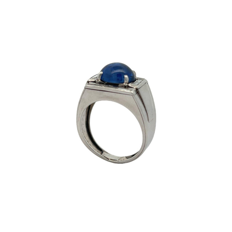 Men's Cabochon Sapphire Ring