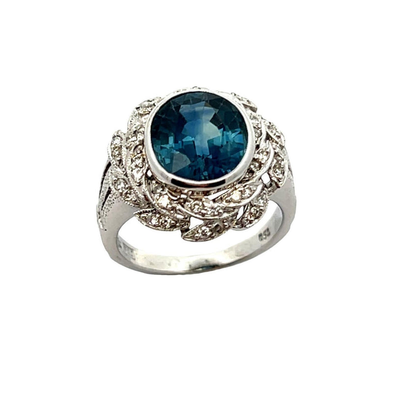 Sapphire and Diamond Ring