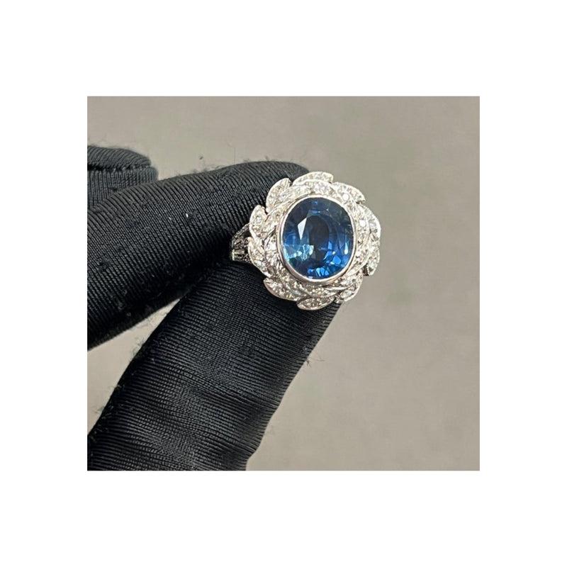 Sapphire and Diamond Ring