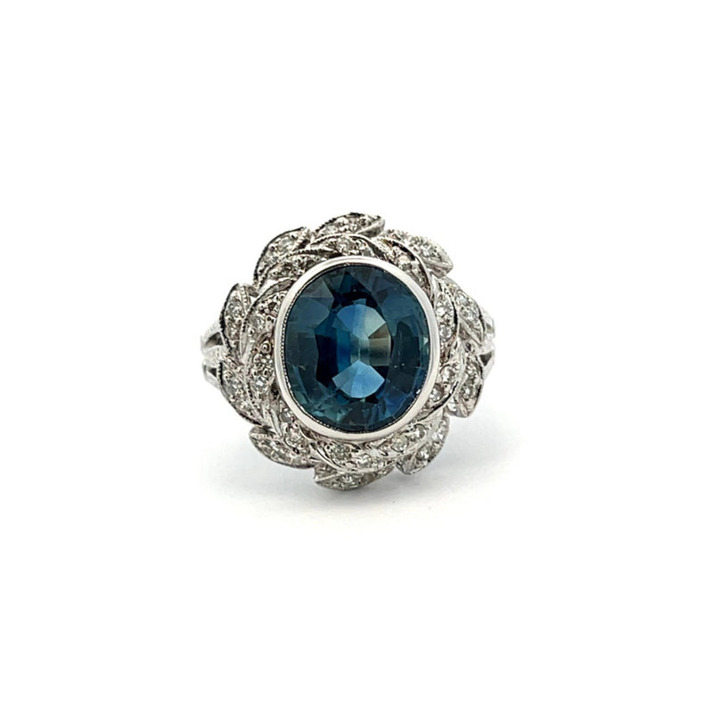 Sapphire and Diamond Ring