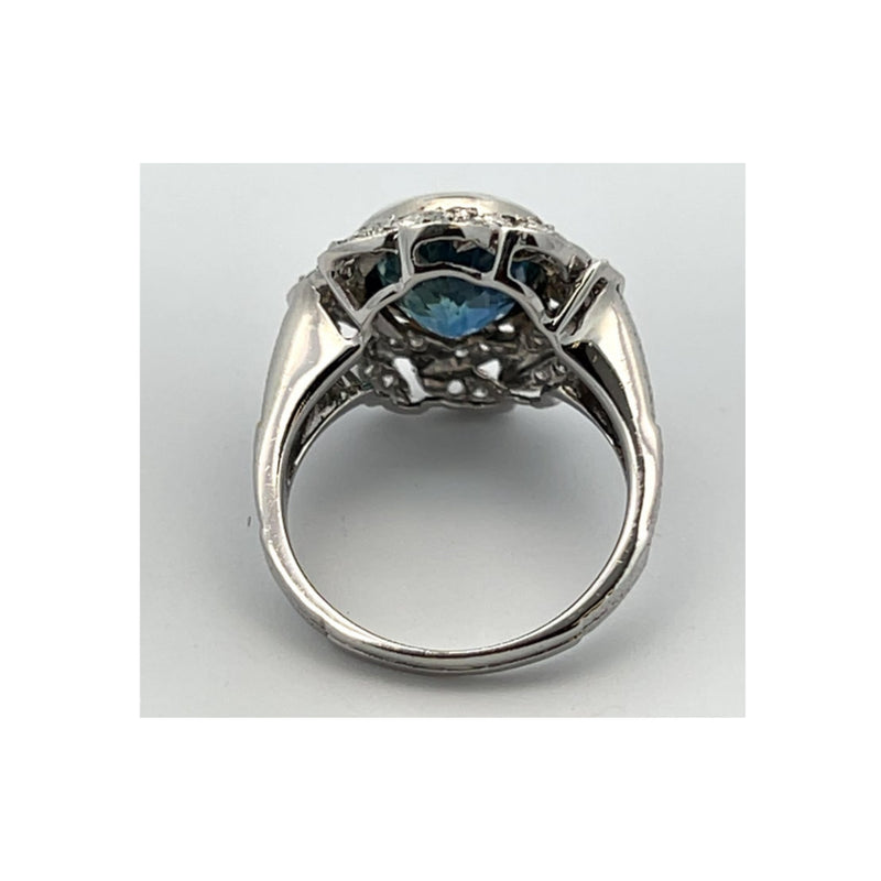 Sapphire and Diamond Ring