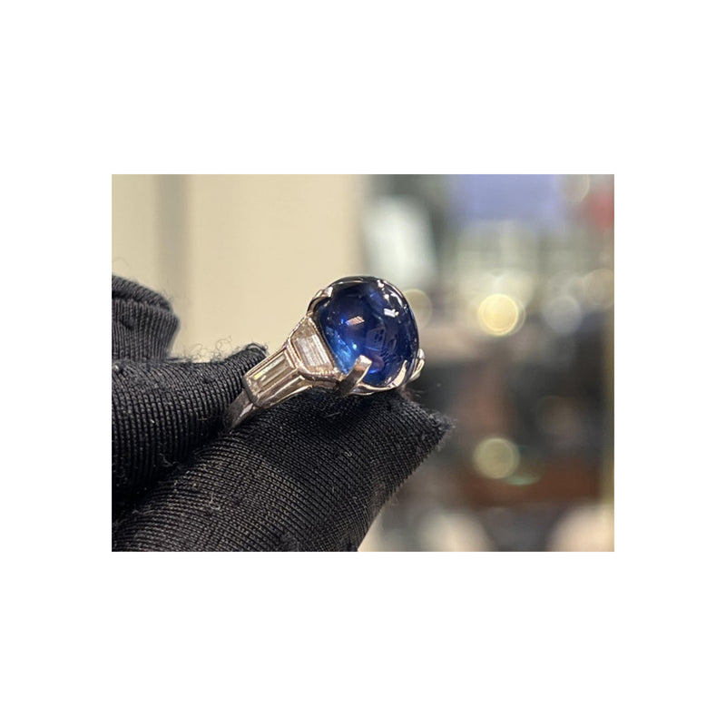 Cabochon Sapphire Ring