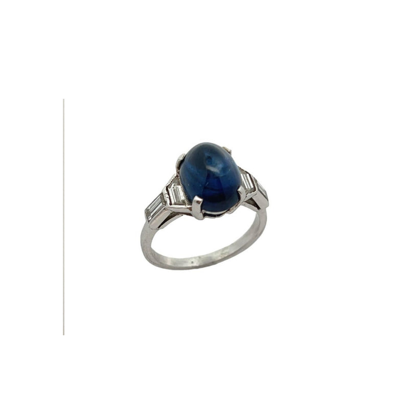 Cabochon Sapphire Ring