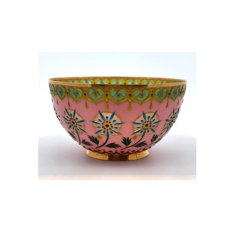 Art Nouveau Gold and plique-à-jour Enamel Bowl by André Fernand Thesmar