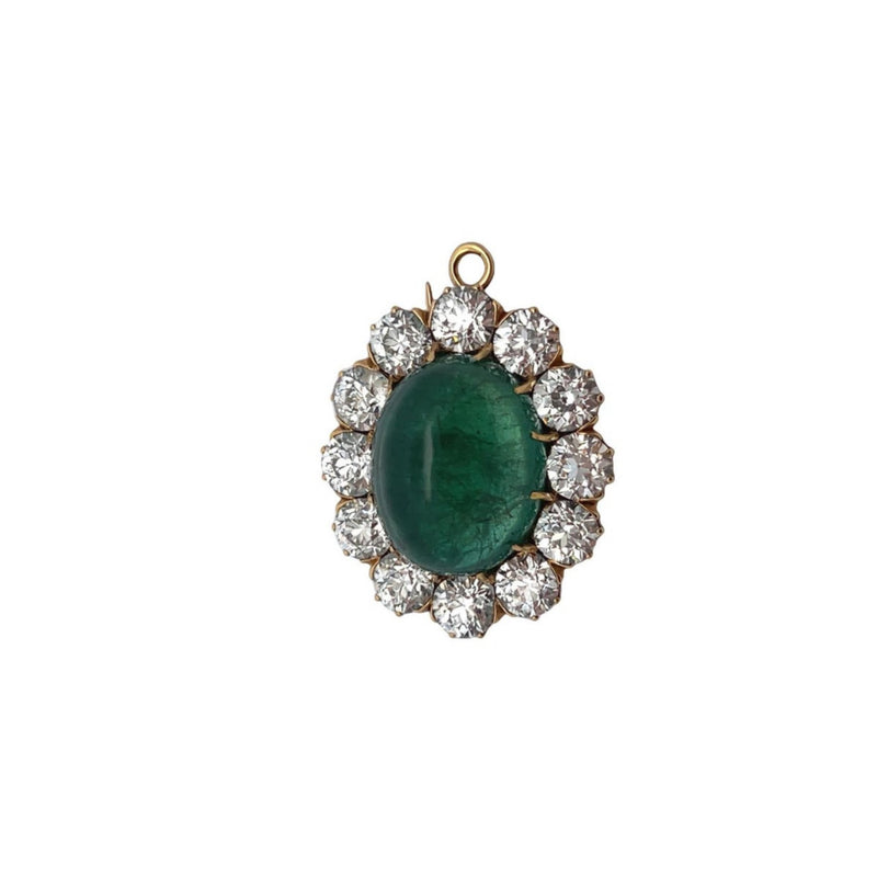 Tiffany & Co Cabochon Emerald Brooch