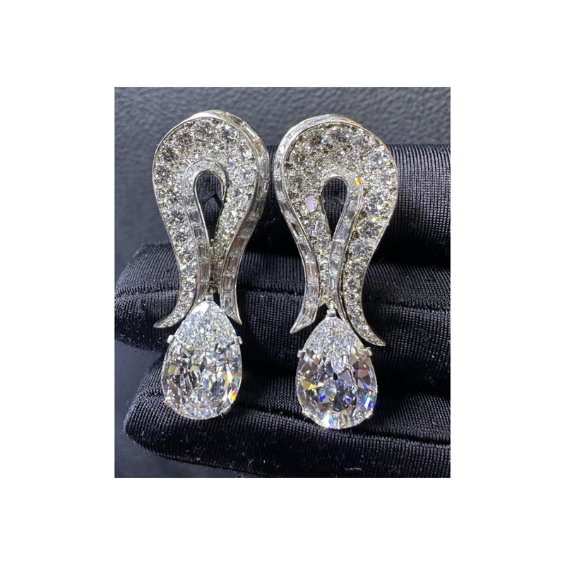 Important Bvlgari D Color Diamond Earrings