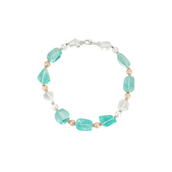 Bulgari Aquamarine Rock Crystal & Pearl Necklace