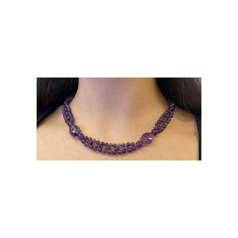 Amethyst Bead Necklace