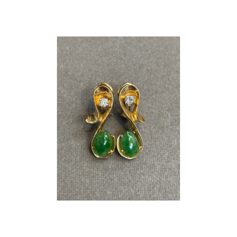 Jade and Diamond Musical Note Earrings – Joseph Saidian & Sons