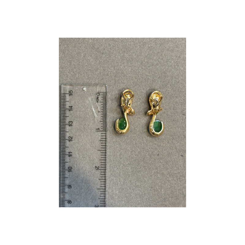 Jade and Diamond Musical Note Earrings – Joseph Saidian & Sons