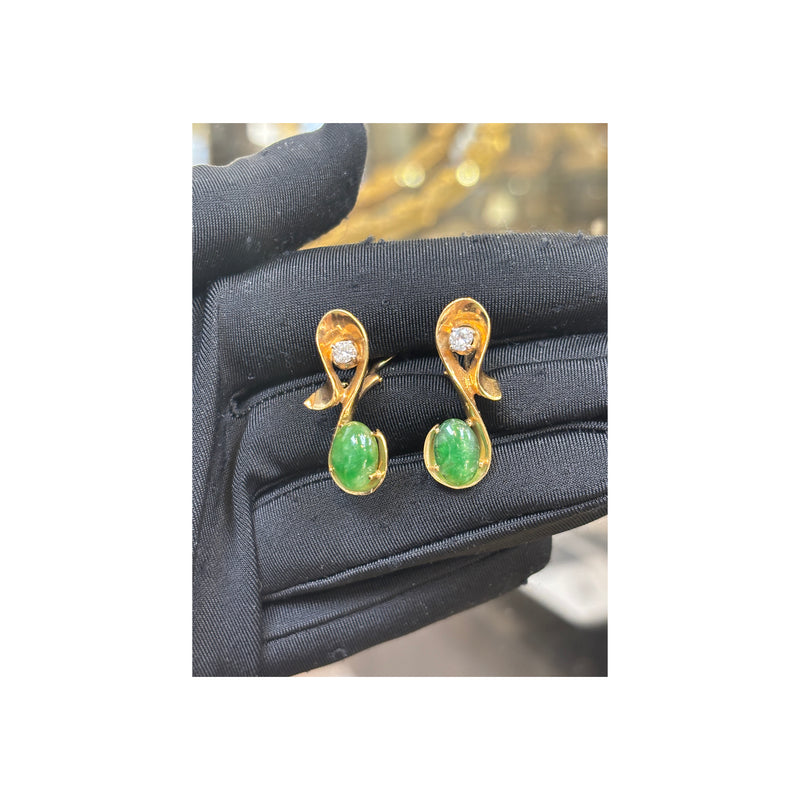 Jade and Diamond Musical Note Earrings – Joseph Saidian & Sons